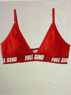 FULL SEND Red Triangle Bralette - see other post for the matching bottom